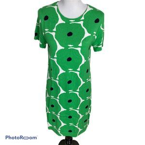Diane von Furstenburg poppy dress green sz Large